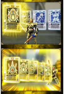 P-Bandai Limited  SHODO-X Kamen Rider BLADE King Form Set  (2)