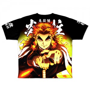 Kimetsu no Yaiba  Mugen Ressha Hen Edition Rengoku Kyoujuro Full Graphics-T-Shirt  (2)