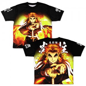 Kimetsu no Yaiba  Mugen Ressha Hen Edition Rengoku Kyoujuro Full Graphics-T-Shirt  (4)