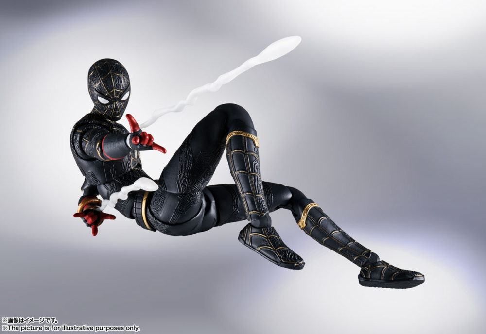 S.H.FIGUARTS SPIDER-MAN [BLACK AND GOLD SUIT] (SPIDER-MAN NO WAY HOME) [ราคา วันวางขาย] (4)