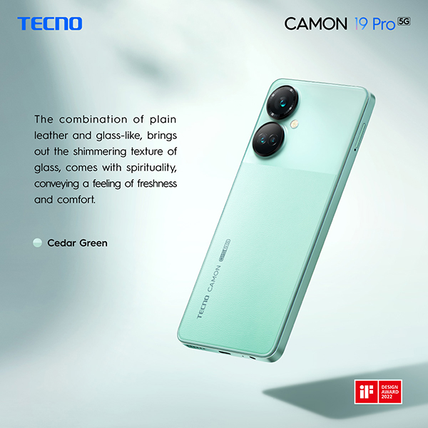 CAMON 19 Pro 5G_Design Pic_Cedar Green_EN